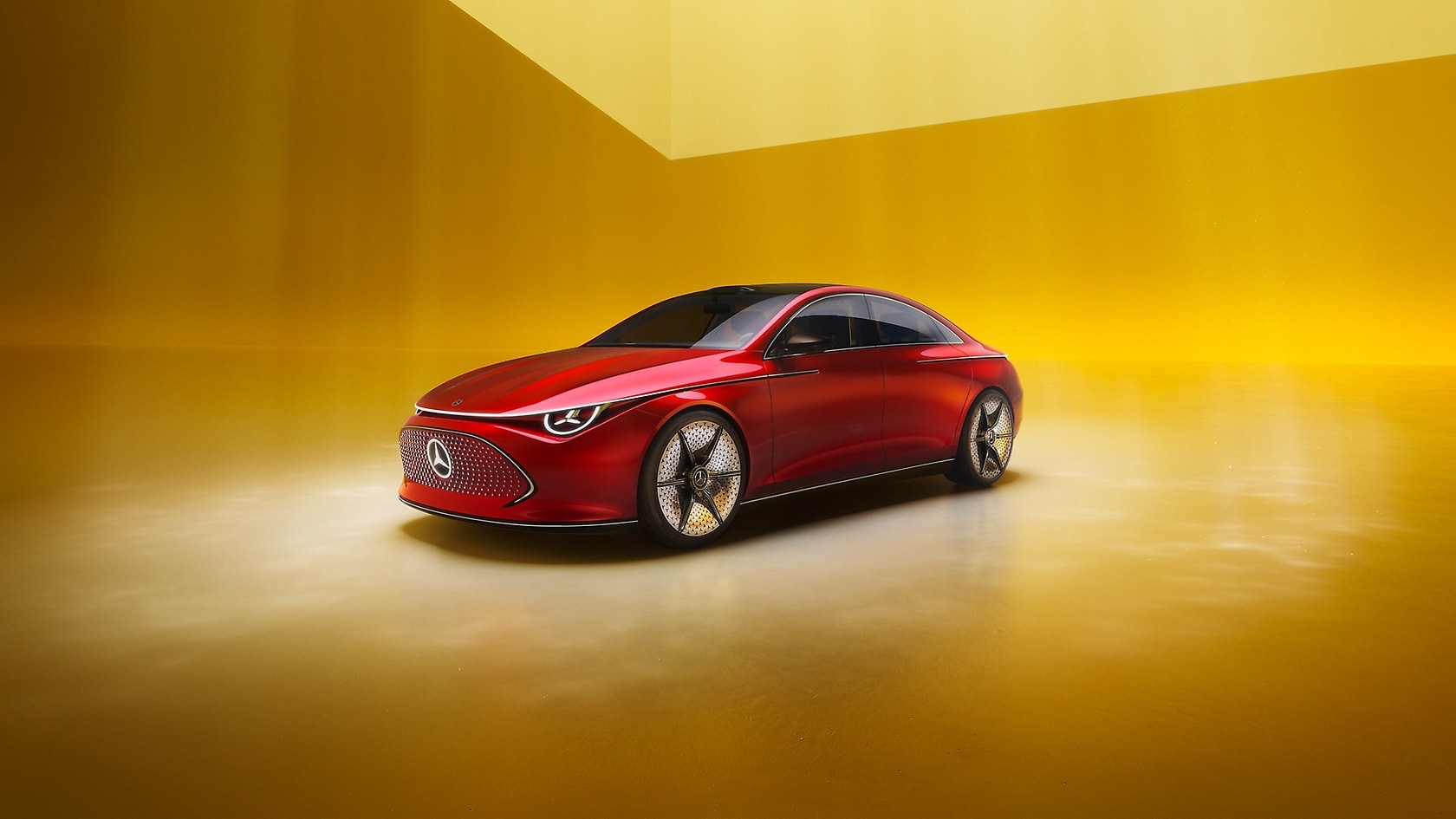 Mercedes-Benz Concept CLA Class: Represents the electric future of desire. at the gateway to Mercedes-Benz.