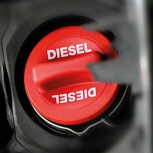 Diesel und AdBlue Tankdeckel.