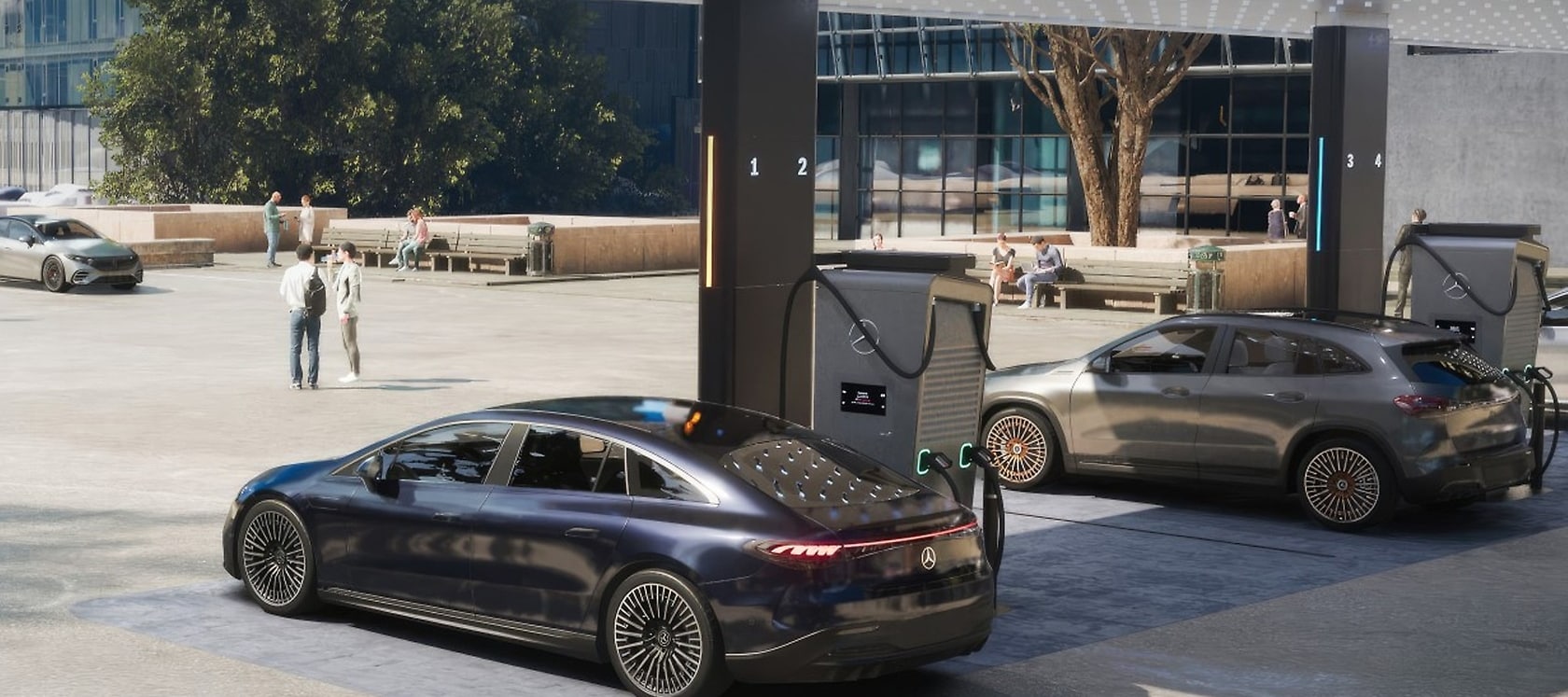 Mercedes-Benz EQS Laden.