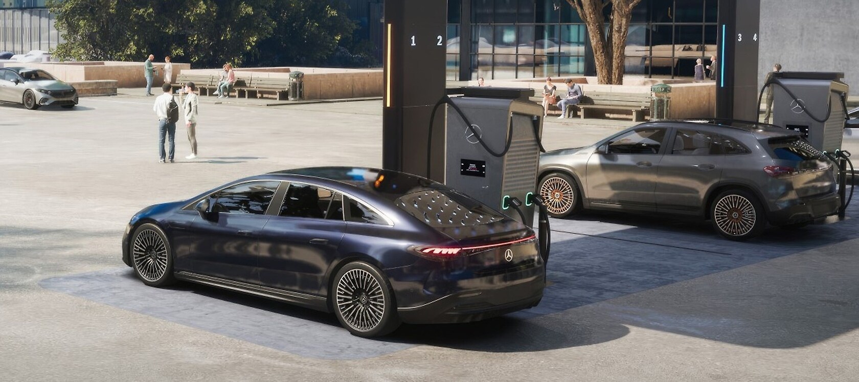 Mercedes-Benz EQS Laden.