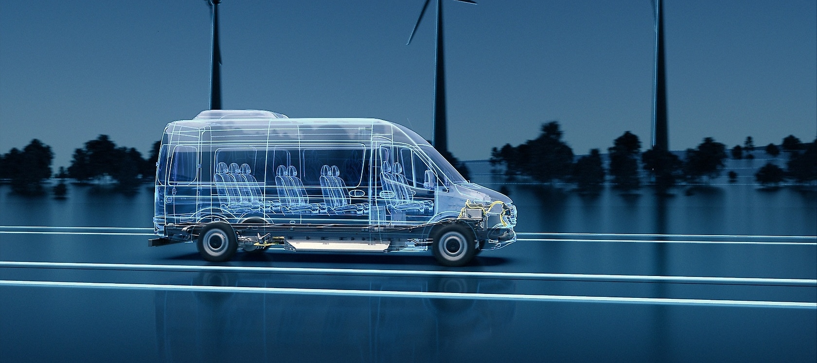 Mercedes-Benz Vans eSprinter Bus.
