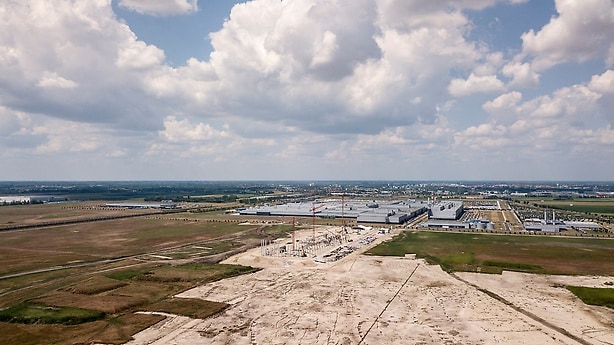 Baustelle des „Full-Flex Werks“ am ungarischen Standort Kecskemét.