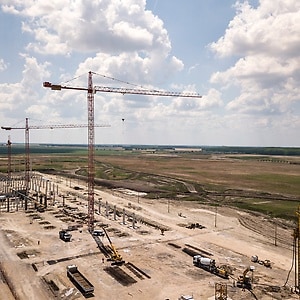 Construction Site of the “Full-Flex Plant” in Kecskemét, Hungary.