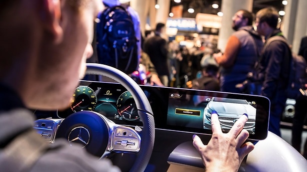 Mercedes-Benz auf der Consumer Electronics Show (CES) in Las Vegas.
