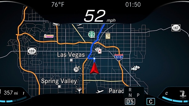 The infotainment system "MBUX" (Mercedes-Benz User Experience). Innovative technology based on artificial intelligence.