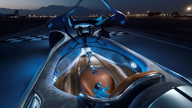 The interior of the Vision EQ Silver Arrow represents the values of Progressive Luxury.