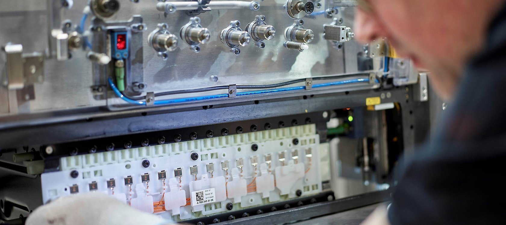 Battery production.