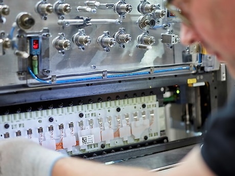 Batterieproduktion.