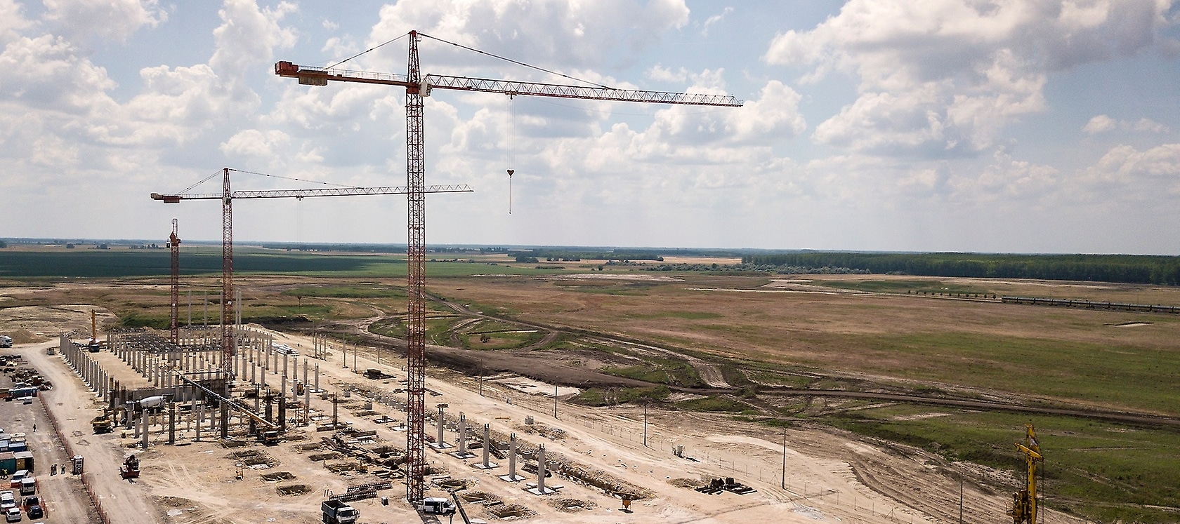 Construction Site of the “Full-Flex Plant” in Kecskemét, Hungary.