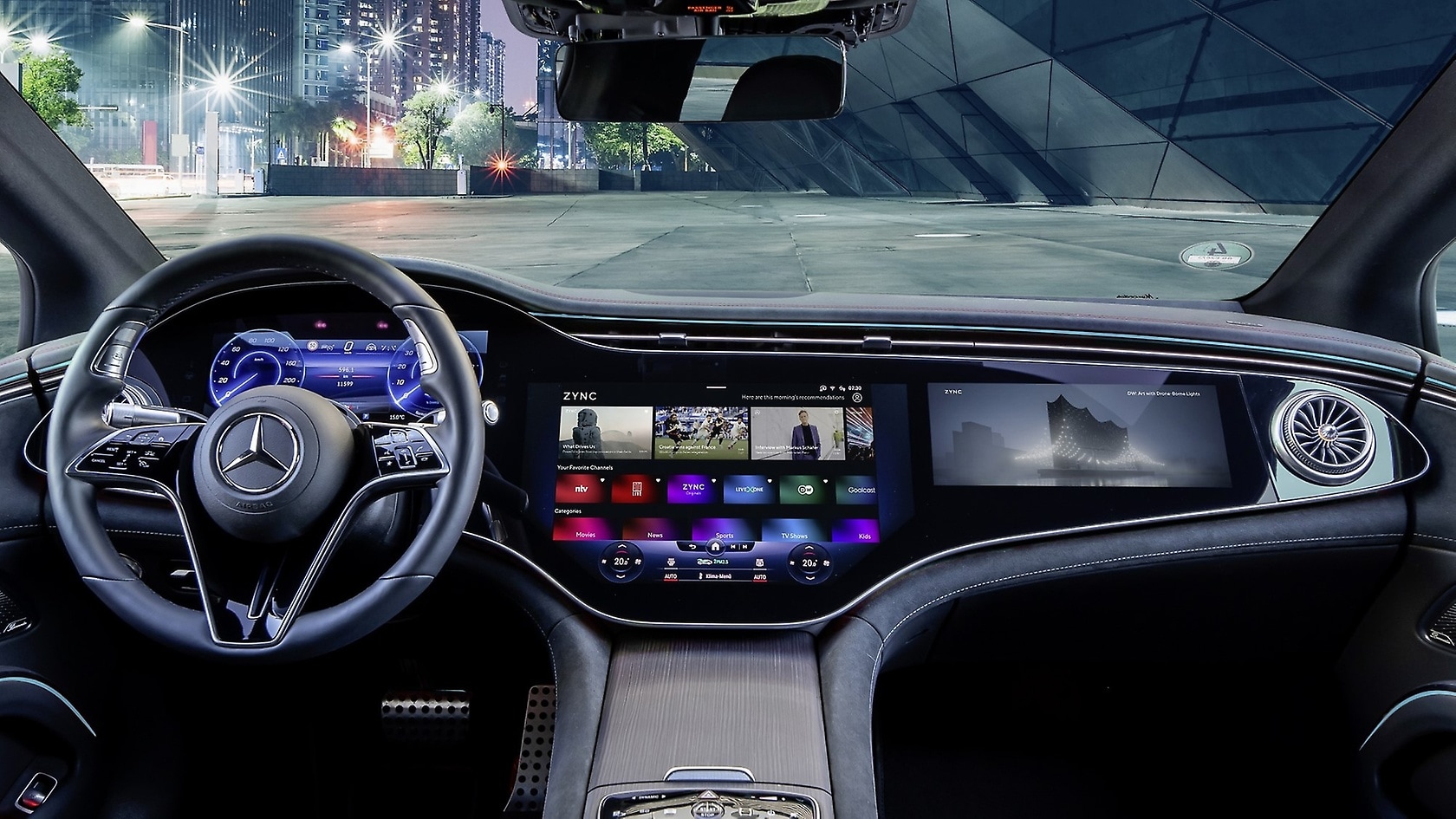 The partnership with ZYNC leverages and maximises the inherent benefits of the advanced UI/UX of Mercedes-Benz infotainment systems, such as the MBUX Hyperscreen.