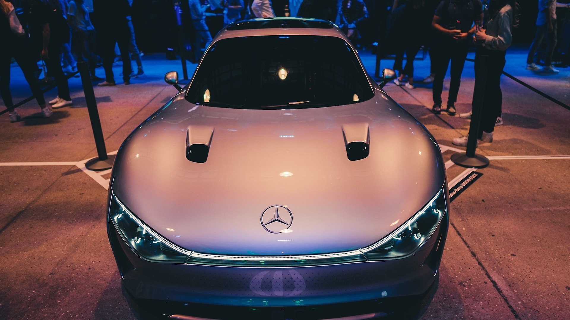 The Mercedes-Benz VISION EQXX at the STARTUP AUTOBAHN EXPO Day in Stuttgart.