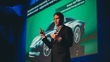 VISION EQXX-Innovations presented by Ola Källenius at the STARTUP AUTOBAHN EXPO Day.