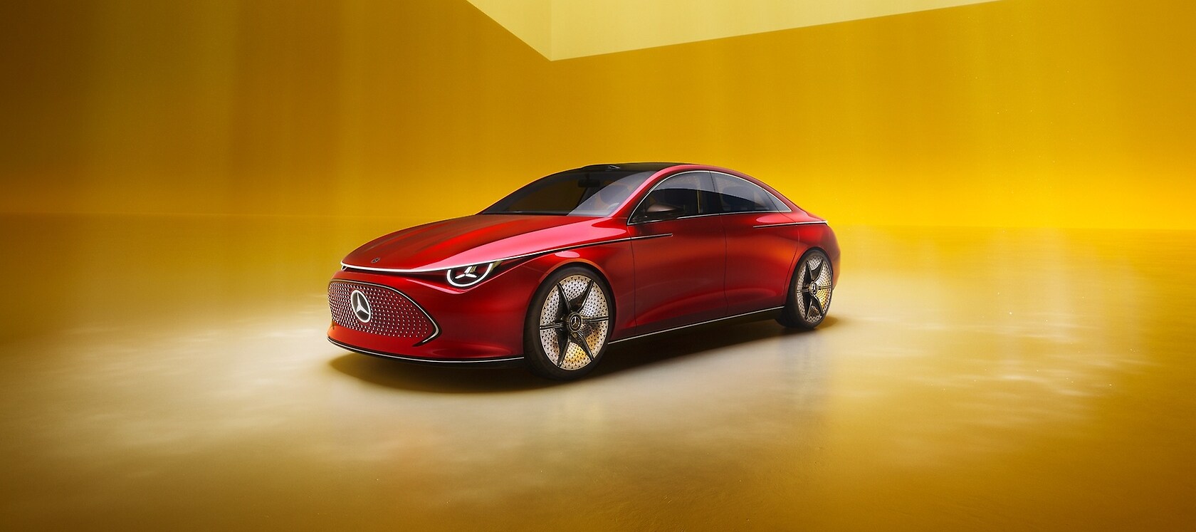 Mercedes-Benz Concept CLA Class: Represents the electric future of desire. at the gateway to Mercedes-Benz.