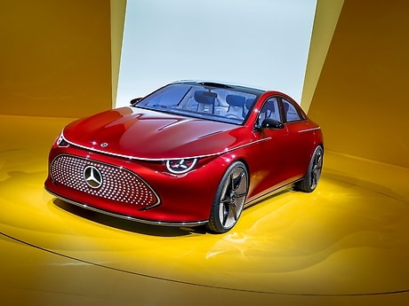 Mercedes-Benz Concept CLA Class: Represents the electric future of desire. at the gateway to Mercedes-Benz.