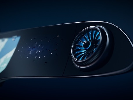 MBUX Hyperscreen ventilation.
