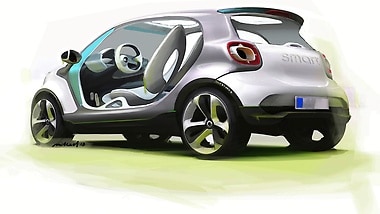smart fourjoy: der kompakte Viersitzer mit electric drive ist der Vorbote einer neuen Generation von smart.