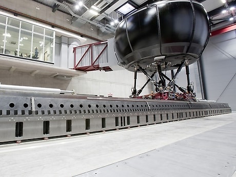 Mercedes-Benz driving simulator system.