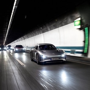 Der Technologieträger VISION EQXX von Mercedes-Benz hat seine herausragende Reichweite und Effizienz auf den Straßen Europas bewiesen.