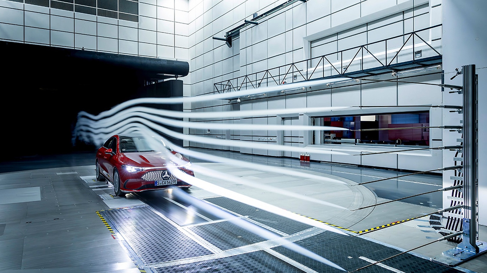 CLA inside a wind tunnel.