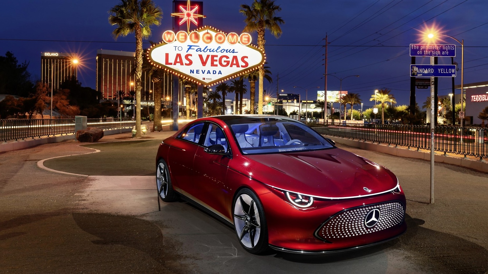 Mercedes-Benz auf der CES 2024.