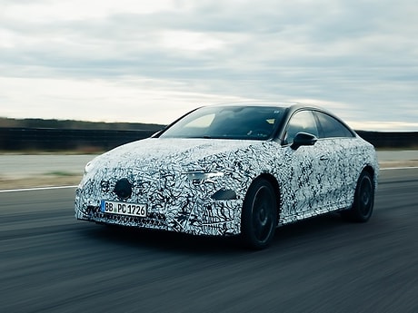 A closer look at the upcoming CLA: Sporty design meets efficiency.