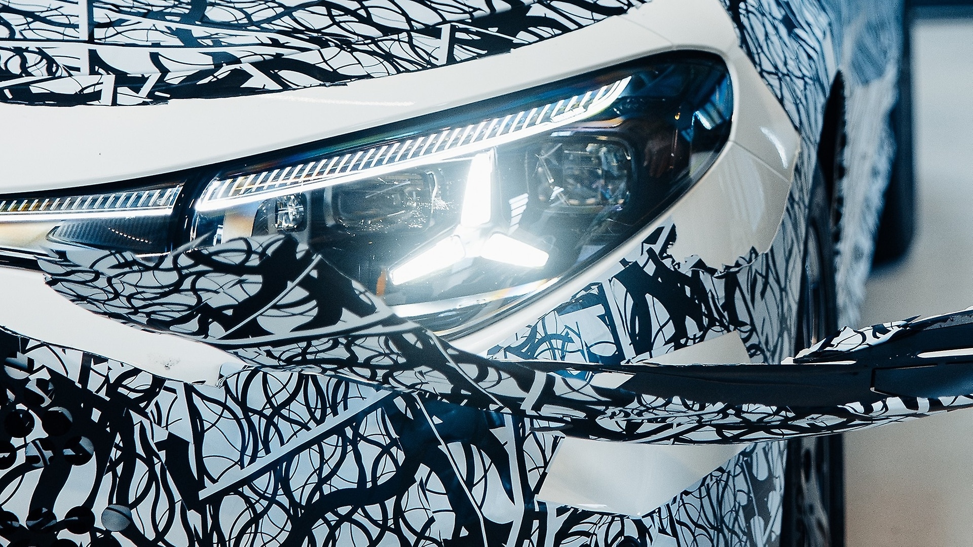 The CLA will incorporate elements from the Concept CLA Class, including distinctive headlights, depicted for the first time.