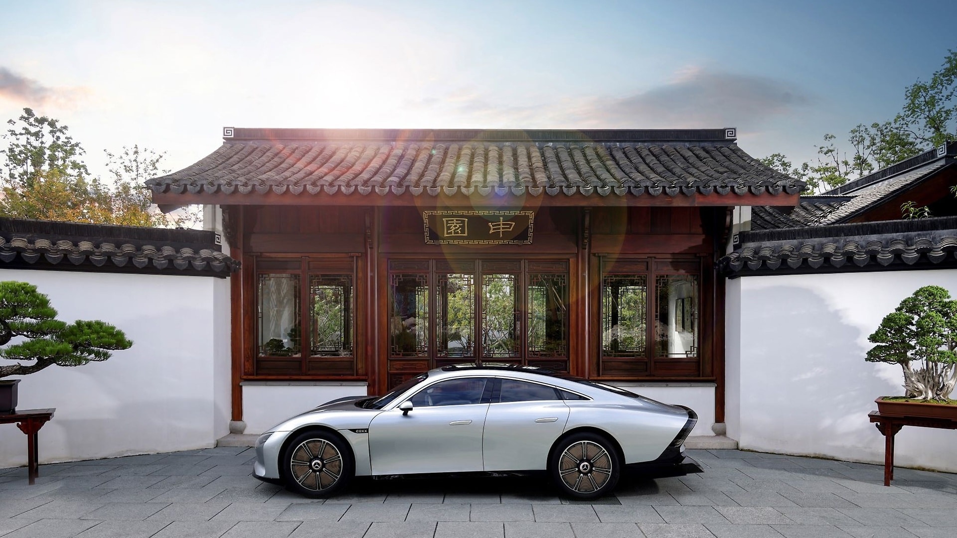 The VISION EQXX in Shanghai, China.