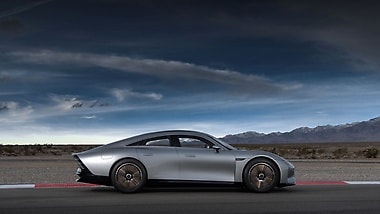 The VISION EQXX in Las Vegas, USA.