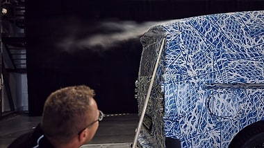 In the wind tunnel, the VLE demonstrated its aerodynamics in sustained gale and storm conditions.