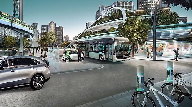 Daimler beschäftigt sich intensiv mit Mobilität in der Stadt. Emissionen im städtischen Raum reduzieren, die Sicherheit erhöhen und ein breiteres Spektrum an Mobilitätslösungen anbieten: Das sind unsere Zielsetzungen für lebenswerte Städte.