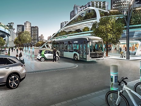 Daimler is intensively engaging with urban mobility. Reducing emissions in cities, increasing safety, and making a broader range of mobility solutions available – these are our objectives for making livable cities.