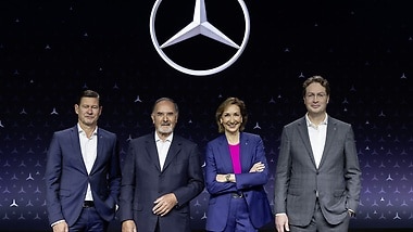 Hauptversammlung 2024: Harald Wilhelm, Bernd Pischetsrieder, Renata Jungo Brüngger, Ola Källenius.