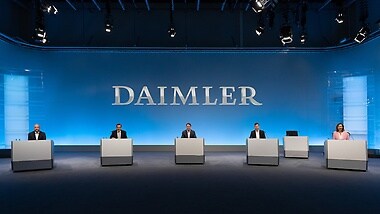 Erste virtuelle Hauptversammlung der Daimler AG.