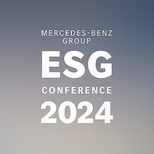 Mercedes-Benz ESG Conference 2024 Visual mit Text.