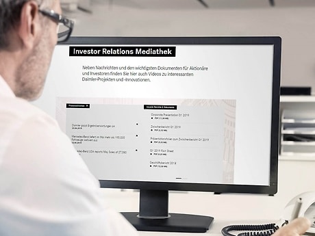 In der Mercedes-Benz-IR-Mediathek alle relevanten Dokumente, Nachrichten und Videos für Aktionäre, Investoren und Analysten.