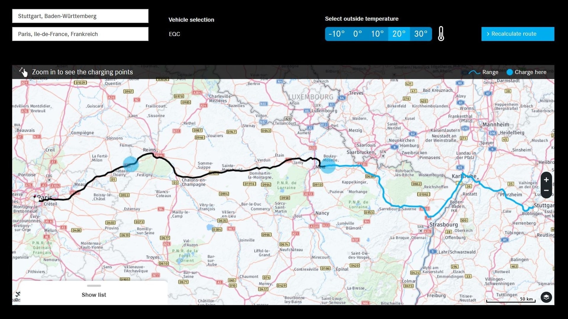 Plan your journeys ahead with the EQ Route Calculator.
