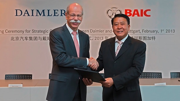  Daimler beteiligt sich mit zwölf Prozent an BAIC Motor.