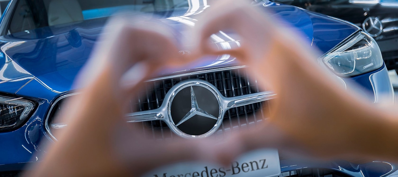 Ein Herz für Mercedes-Benz.