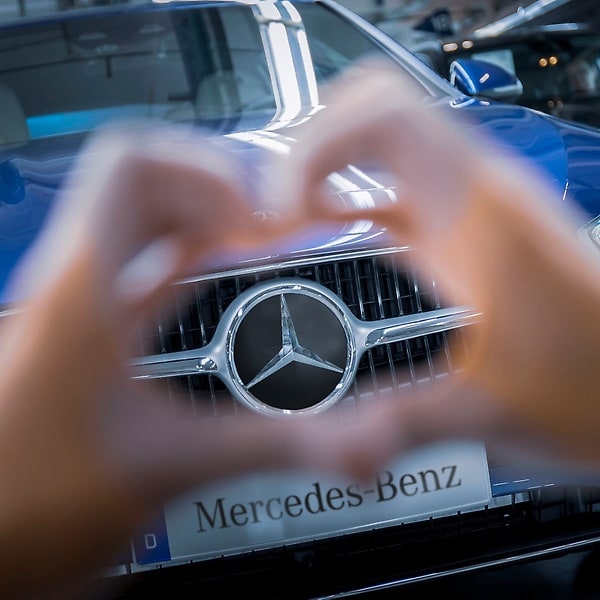 A heart for Mercedes-Benz.