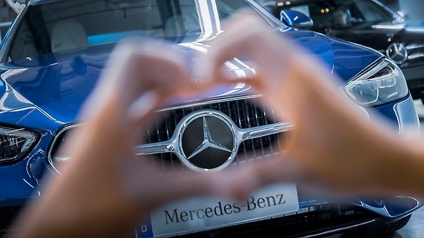 Ein Herz für Mercedes-Benz.