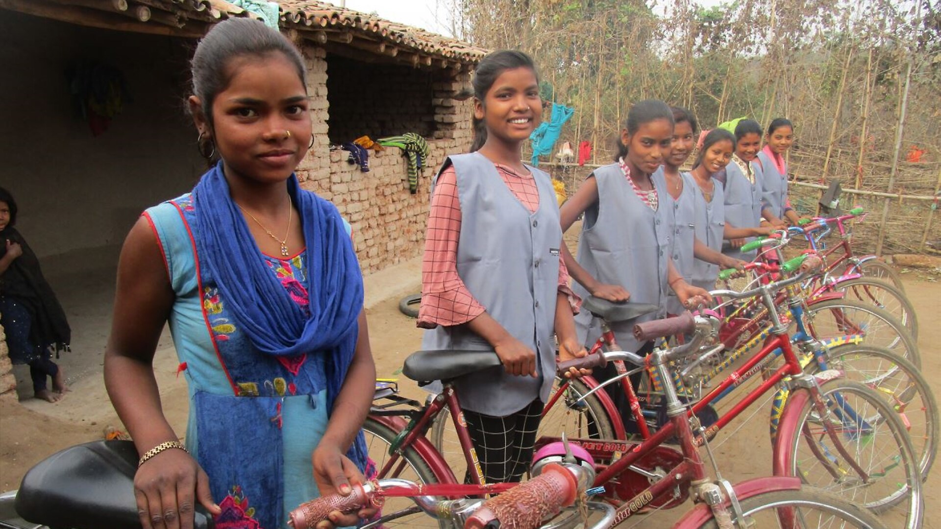 Bicycles make the often long journey to school easier. Photo: Terre des Hommes.