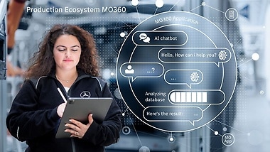 The Digital Factory Chatbot Ecosystem makes it easier for employees to access and work with relevant production data.