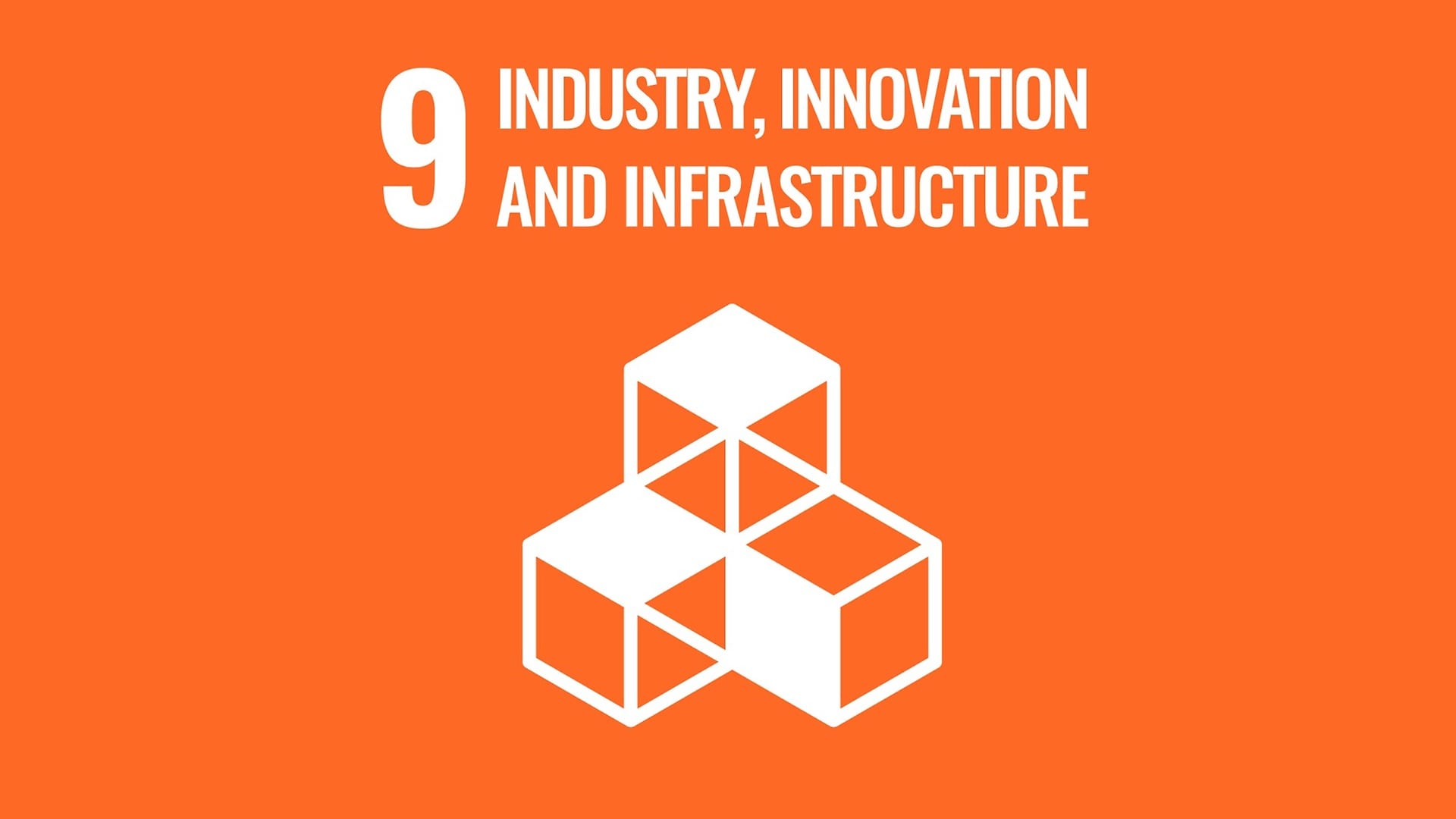 Sustainable Development Goal 9: Industry, Innovation and Infrastructure. 
