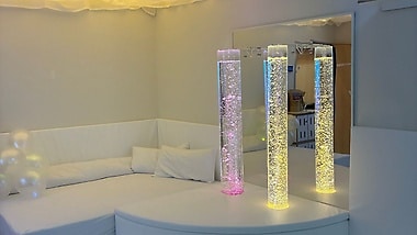 "Snoezelenraum" (multisensory space for relaxation) in the Bachwiesen children's home in Stuttgart-Heslach.