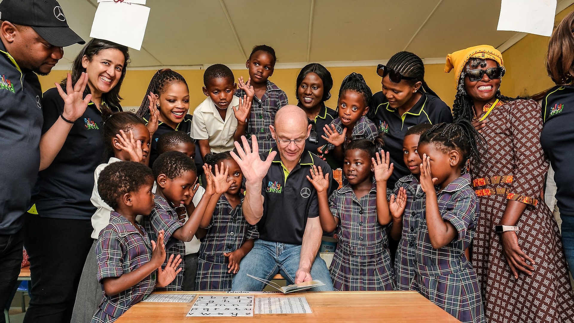 Rally to Read at the Sandile Primary School. 