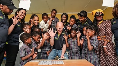 Rally to Read at the Sandile Primary School. 