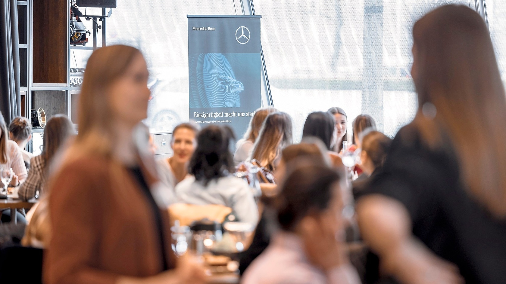 Women at Mercedes-Benz.