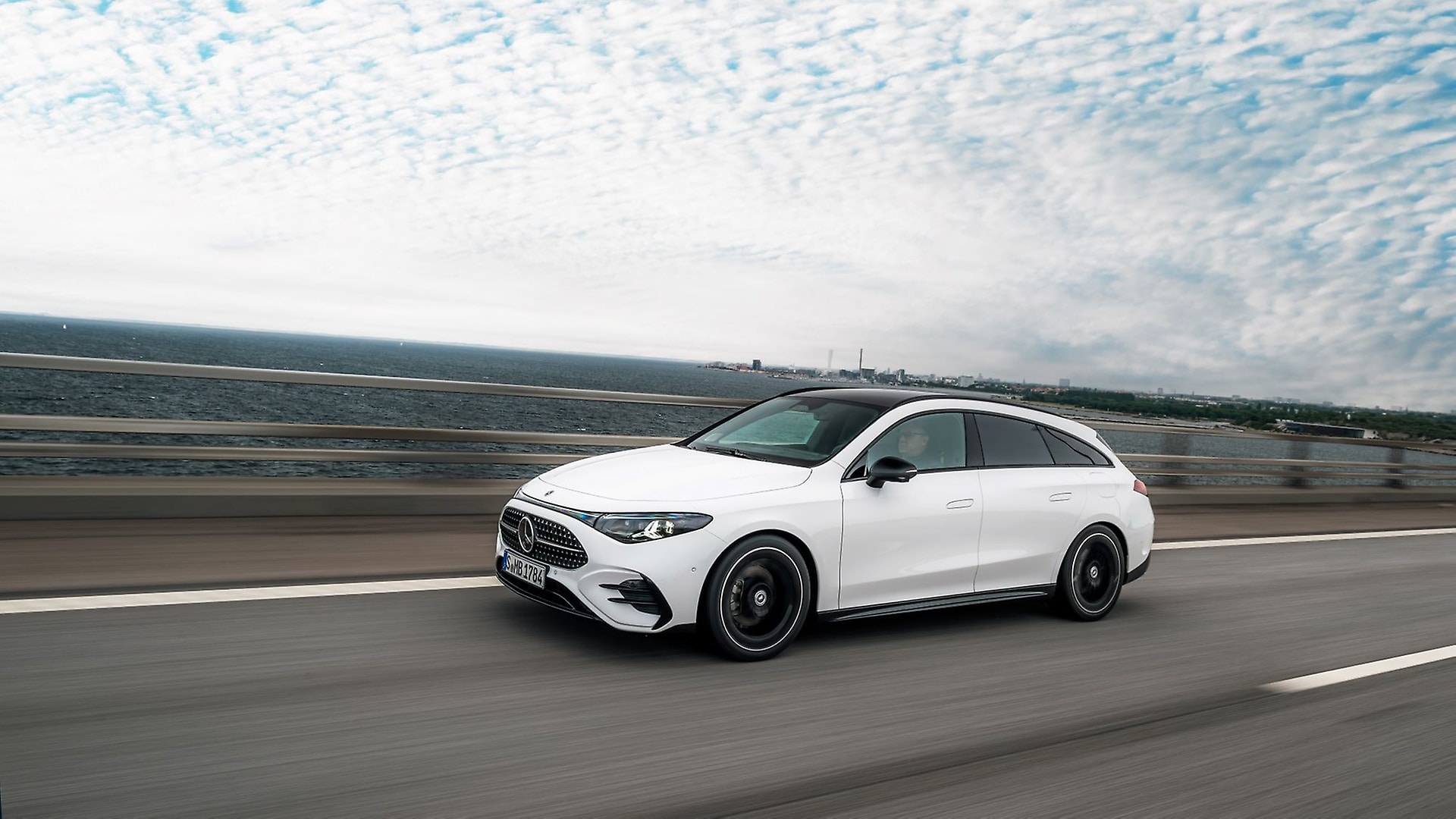 The all-electric CLA Shooting Brake with EQ technology.