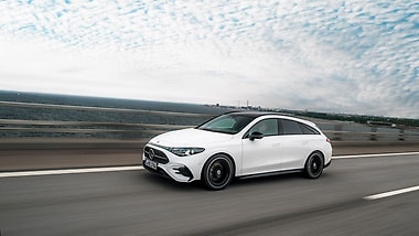 The all-electric CLA Shooting Brake with EQ technology.