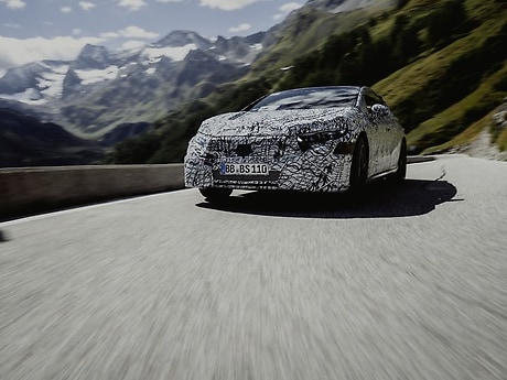 Mercedes-Benz EQS Sommererprobung.